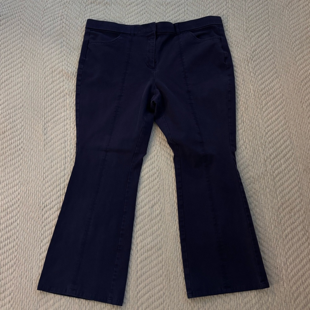 Isaac Mizrahi Y2K Dark Blue Flare Jeans Size 18 W